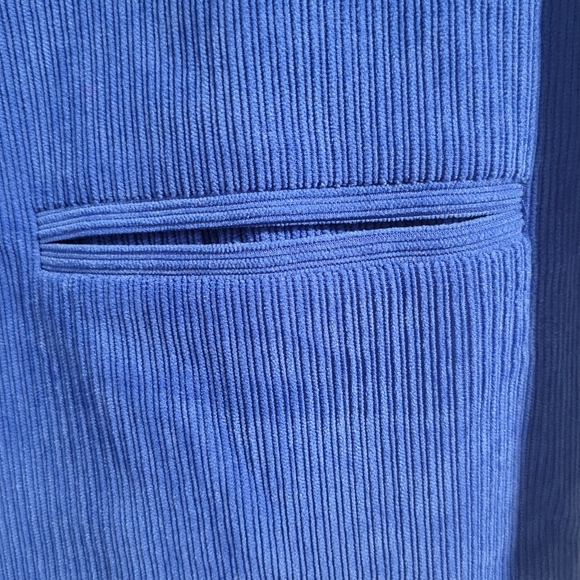 Pretty Garden Women's Blue Winter Corduroy Blazer Jacket Size Sm Oversized - Picture 12 of 16